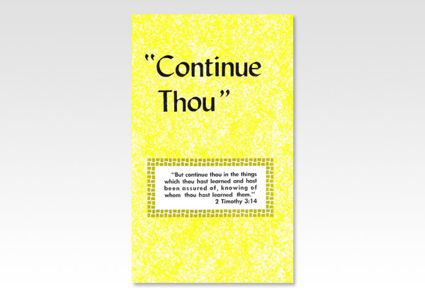 Continue Thou JND 1319