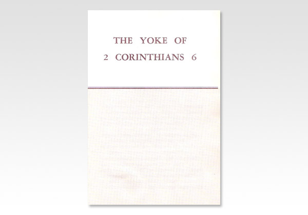 Yoke of 2 Corinthians 6 JND 691