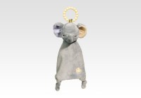 Gray Elephant Lil’ Sshlumpie Teether Blankie