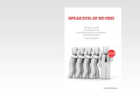 Speak Evil Of No One!